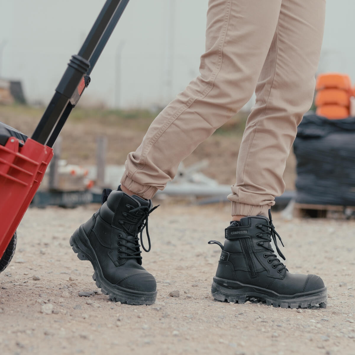 Blundstone RotoFlex Black Water-Resistant Zip Side Safety Boot - 8561 | The Boot Shed