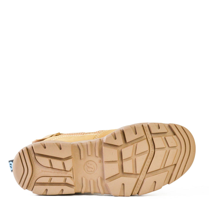 Bata Horizon Leather Zip /Lace Up Bump Cap Safety Wheat Boot - 756-83964