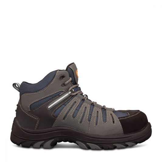 Oliver Blue/Grey Lace Up Boot - 44-535 | The Boot Shed