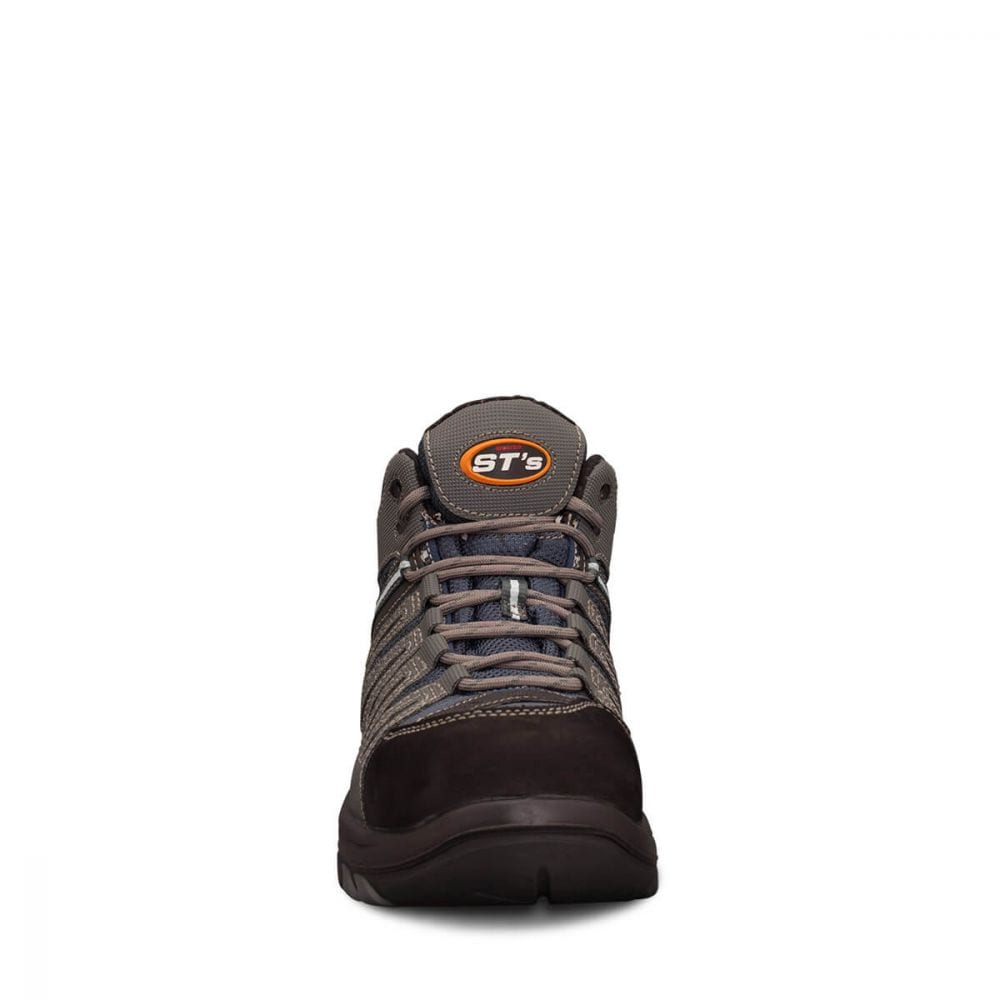 Oliver Blue/Grey Lace Up Boot - 44-535 | The Boot Shed