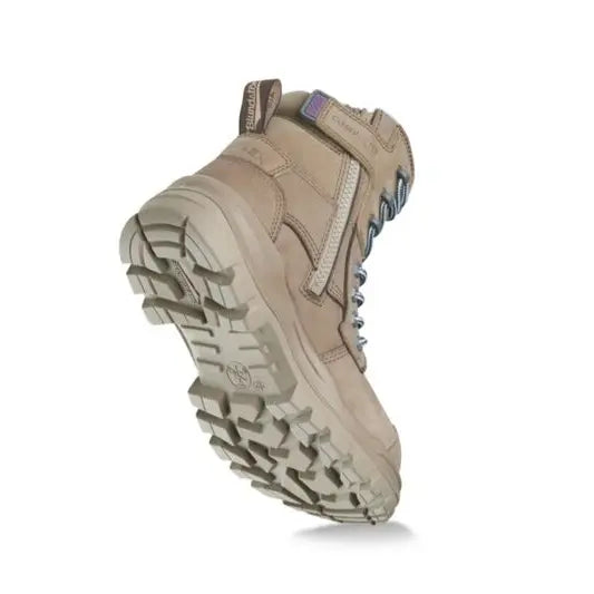 Blundstone RotoFlex Stone Water-Resistant Nubuck Zip Side Women's Safety Boot - 8863 |  The Boot Shed
