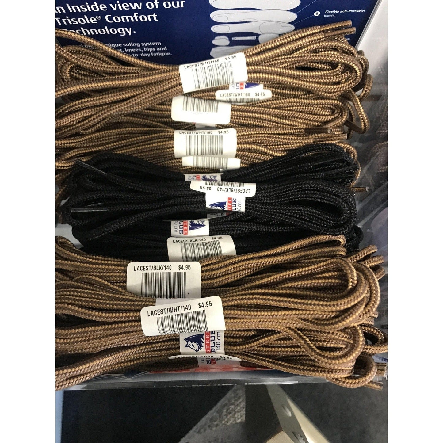 Steel Blue Replacement Boot Laces - LacesSB blue-heeler-boots