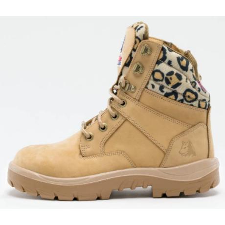 Steel Blue Womens Southern Cross Zip Sided Nitrile Boot - 522761 blue-heeler-boots