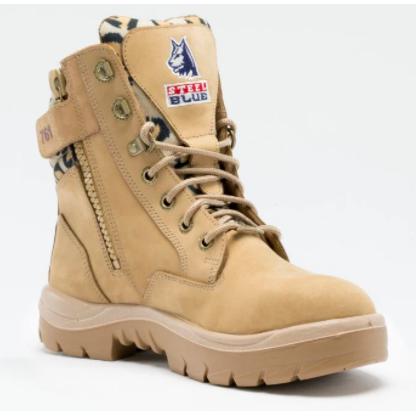 Steel Blue Womens Southern Cross Zip Sided Nitrile Boot - 522761 blue-heeler-boots